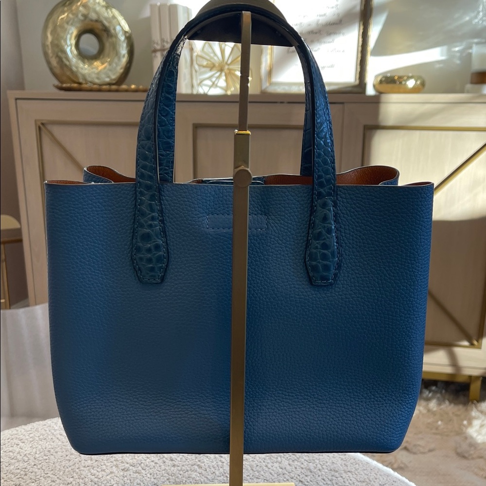 Tory Burch Blake Tote with Crossbody in Blue - Picture 4 of 7